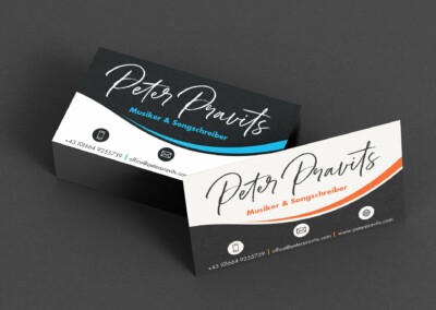 Visitenkarte - Peter Pravits